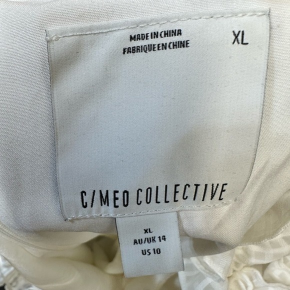 C/MEO Collective Perfect Part White Ruffled Long Sleeve Mini Dress - Picture 7 of 12